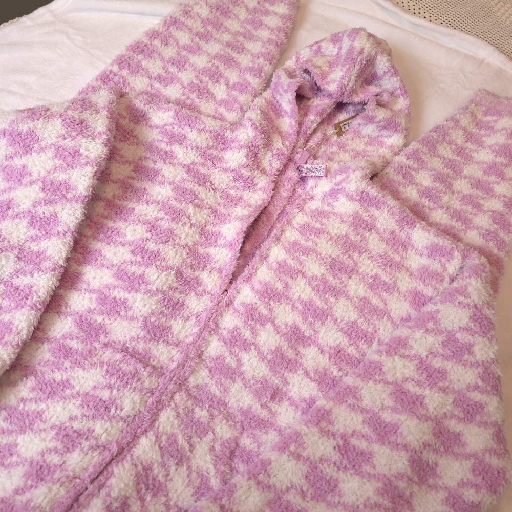 SKIMS Cozy Knit Unisex Onesie in the limited edition "Petal Houndstooth" S/M - Picture 4 of 10